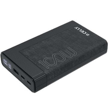 CELLY Power bank PD 100W 20.000 mAh Crni