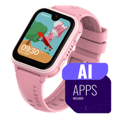 Garett Kids Vibe AI 4G Pink, pametni dječji sat (GPS, video pozivi, AMOLED)