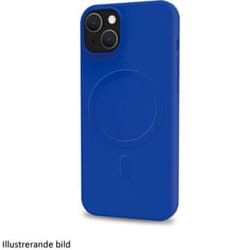 CELLY Magnetska mekana gumena maskica MagSafe plave boje