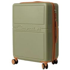 CAVALET srednji kofer ABS 65x45x27-31 cm pistacijasto zelene boje s TSA bravom