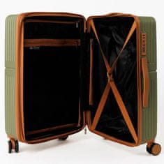 CAVALET srednji kofer ABS 65x45x27-31 cm pistacijasto zelene boje s TSA bravom