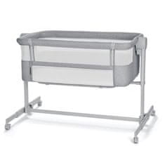 Kinderkraft Nestee Up 2 dječji krevetić 2u1, sivi