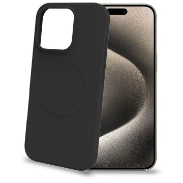 CELLY Mekana gumena maskica kompatibilna s MagSafeom crna