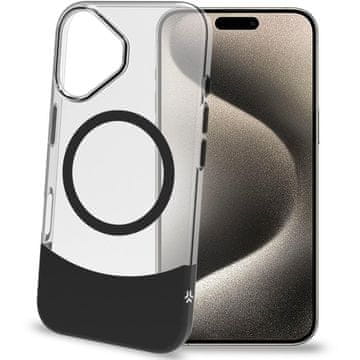 CELLY MagSafe kompatibilna maskica za mobitel, crna prozirna