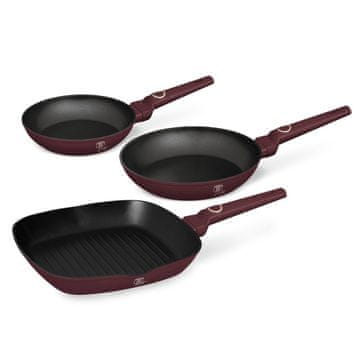 Berlingerhaus Set od 3 tave s titanskim premazom Leonardo Collection