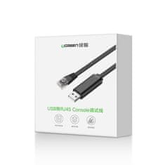 Ugreen Konzolni kabel USB - RJ45 adapter s upletenom paricom, ethernet 1,5 m, crni