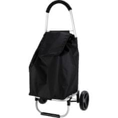 Excellent Houseware Kolica za kupovinu od 53 litre, crna