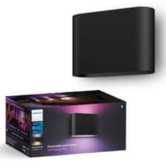 Philips Pametna zidna svjetiljka za unutarnju i vanjsku upotrebu RGB i podesiva bijela crna