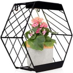 Smartwares LED zidna lampa na solarni pogon s policom za biljke u lončanicama