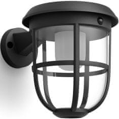 Philips Zidna solarna lampa Radii Ultra učinkovita LED 250lm crna