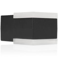 Smartwares Zidna lampa s gornjim doljnim svjetlom aluminij crna