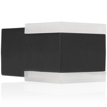 Smartwares Zidna lampa s gornjim doljnim svjetlom aluminij crna