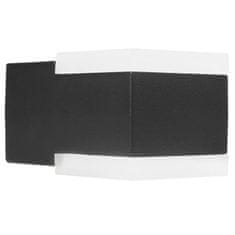 Smartwares Zidna lampa s gornjim doljnim svjetlom aluminij crna