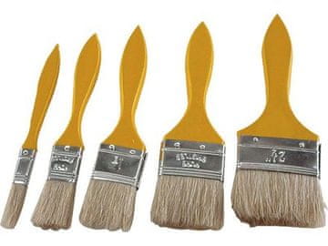 Extol Craft Ravne četke (9153) set od 5 komada, 12-25-38-50-63 mm, drvena drška