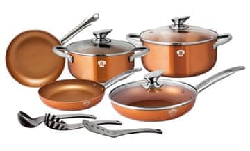 Blaumann Set posuđa BL-3342 Le Chef Line Rosegold 11 ks