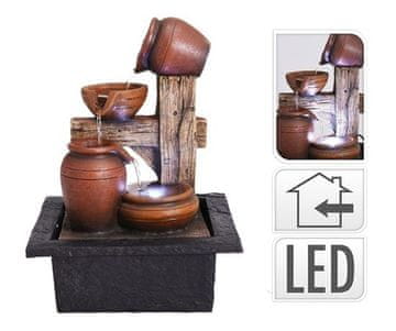 ProGarden Unutarnja fontana KO-795202250amf4 s LED rasvjetom 4 amfore