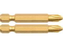 KITO Križni vrh 4741281 set od 2 križna svrdla, PH 1x50mm, S2-Titanska završna obrada, FORTUM- , set od 2 križna svrdla, PH 1x50mm, S2-Titanska završna obrada, FORTUM- , S2