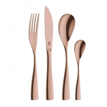 CS Solingen Set pribora za jelo CS-080181 nehrđajući čelik 24 kom BOCHOLT ROSEGOLD
