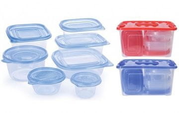 EXCELLENT Posuda za hranu KO-362000020cerv JUMBO set posuda za hranu od 27 komada, crveni