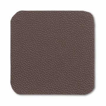 Kela Podmornica KL-12092 Podmetač za čaše KIMARA set od 4 komada, umjetna koža, smeđa