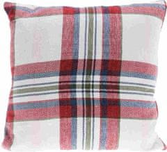HOMESTYLING Jastuk KO-AAE332270 dekorativna kocka 45 x 45 cm bijela/crvena