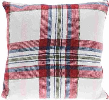 HOMESTYLING Jastuk KO-AAE332270 dekorativna kocka 45 x 45 cm bijela/crvena