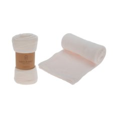 HOMESTYLING Pokrivač KO-HZ1011810 Pokrivač od flisa 125 x 150 cm ESSENTIALS krem