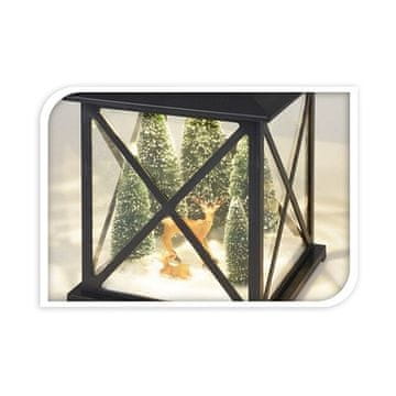 ProGarden Fenjer KO-AX5306570sob Lanterna s LED rasvjetom i pokretnim božićnim ukrasom 38 cm SOB