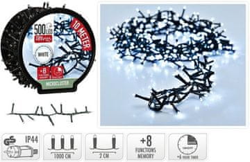 HOMESTYLING Božićni lanac KO-AX8521000 Božićni svjetlosni lanac hladno bijela 500 LED / 10 m
