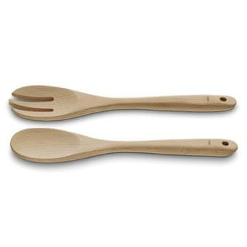 Kela Pribor za salatu KL-12594 Pribor za salatu Kala bukovina svijetlosmeđa 2 komada