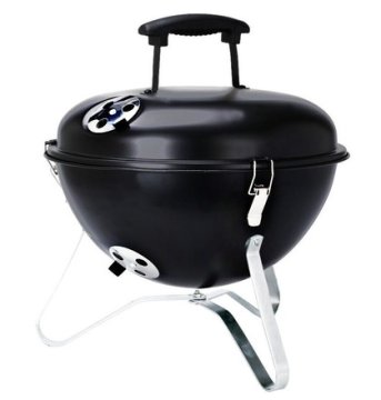 ProGarden Prijenosni roštilj KO-C83000390 roštilj na drveni ugljen s poklopcem 37 cm crni