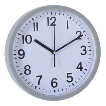 Zidni sat KO-837000050seda ruka 22,5 cm sivi okvir