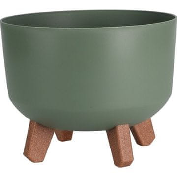 ProGarden Lonac za cvijeće KO-Y89300580 na okruglim nogama 24 cm zelene boje