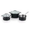 Bergner Set posuđa BGEU-5508 steel 5 ks Ronda black
