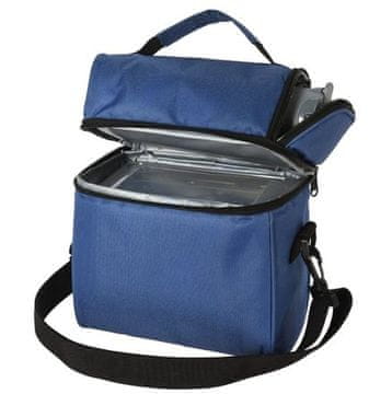 RedCliffs Hladnja torba KO-170488710plava hladnjača s posudama za hranu i bocom od nehrđajućeg čelika plave boje