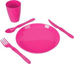 EXCELLENT Set posuđa KO-030001750ruzo Pikniková v boxu 31 ks violet