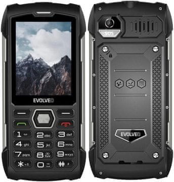 Evolveo Mobilni telefon StrongPhone H1 Black Silver