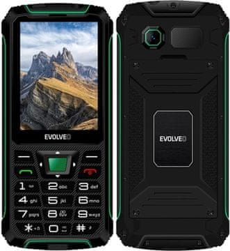 Evolveo Mobilni telefon StrongPhone W4 Black Green