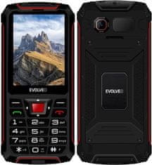 Evolveo Mobilni telefon StrongPhone W4 Black Red