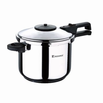 Bergner Ekspres lonac BG-4448-MM CRETA nehrđajući čelik 6 litara, 22 cm