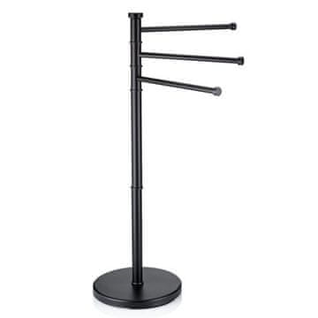 Kela Držač za ručnike KL-18976 Ljuljačka od nehrđajućeg čelika, obojena u crnoj boji 85,5 x 28,5