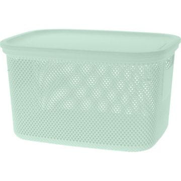 EXCELLENT Košara za pohranu s poklopcem KO-027000210zelena 18 l zelena