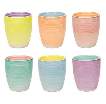 Kupa HT-24326207 set za cappuccino 6 kom 350 ml PASTEL