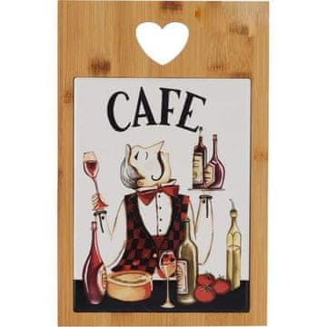 EXCELLENT Daska za posluživanje KO-280000130cafe s keramičkom peći CAFE