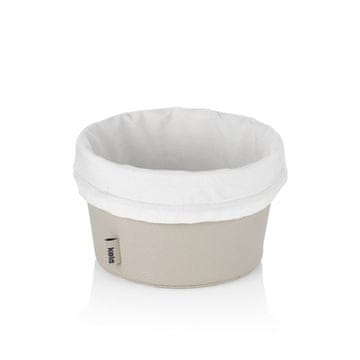 Kela Košara za kruh KL-12545 Grana PU koža srebrno siva 11,0 cm 19,0 cm