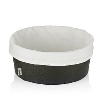 Kela Košara za kruh KL-12548 Grana PU koža crna 11,0 cm 28,0 cm