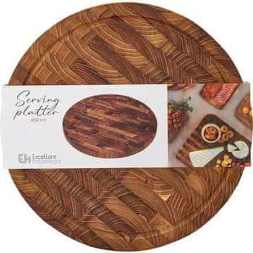 EXCELLENT Daska za posluživanje i rezanje KO-210001330 tikovina 28 x 2 cm