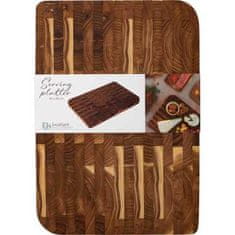 EXCELLENT Daska za posluživanje i rezanje KO-210001280 tikovina 40 x 28 x 20 cm