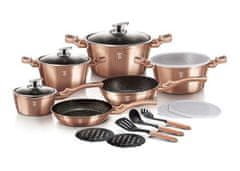 Berlingerhaus Set posuđa BH-7034 18 ks Rosegold Metallic Line