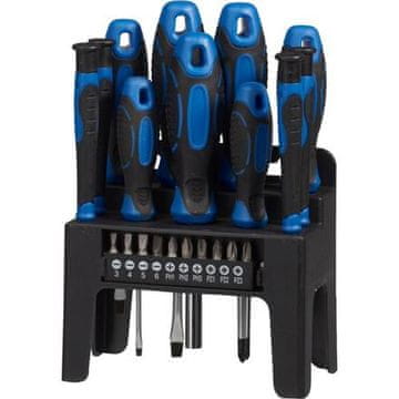 Set odvijača KO-R03000340 Set odvijača u stalku 21 komad.
